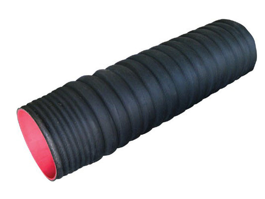 8" X 36" Abrasion Boom Hose Red Gum ( Cuffs on each end ) - hydrovacparts.ca