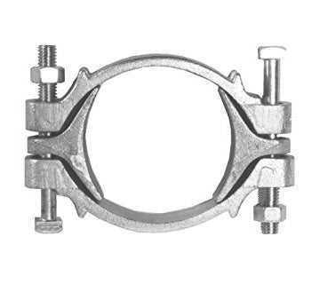 6" Double Bolt Clamp with Saddles - hydrovacparts.ca
